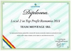 2011 – Locul 2 Top Profit Romania