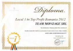2012 – Locul 1 Top Profit Romania